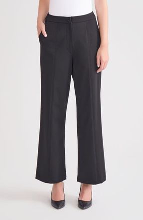 Misook Seamed Wide Leg Pants in Black at Nordstrom, Size X-Small
