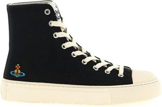 Vivienne Westwood BlackWhite Lace Up Sneakers