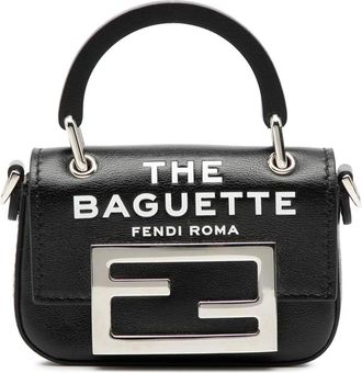 Fendi Pre-owned Handbags, female, Black, Size: ONE SIZE Pre-owned Leather Bag