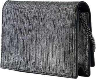 Saint Laurent Borsa a tracolla Pre-owned in camoscio metallizzato - - Pre-owned - Donna - Grigio - ONE SIZE