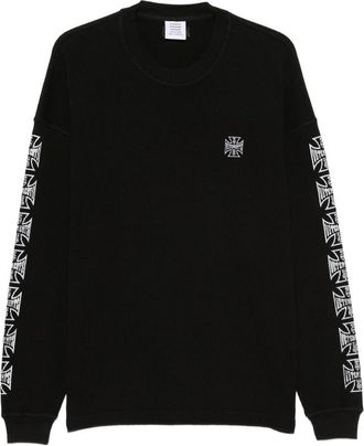 VETEMENTS Waffle-knit Graphic-print T-shirt
