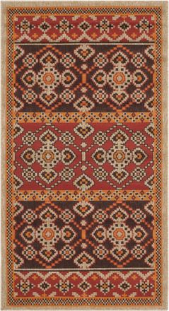 Safavieh Alfombra atrevido y brillante de poli&eacute;ster rojo/marr&oacute;n, 122 x 170 cm