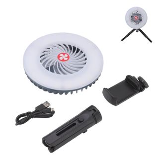 OEM L&aacute;mpara De Camping Con Ventilador, Carga Usb, Luz Led De 500 Lm, Abs, Antica&iacute;da, Para Techo De Tienda De Campa&ntilde;a, Multifuncional