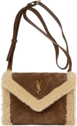 Saint Laurent Borsa mini trapuntata - Marrone