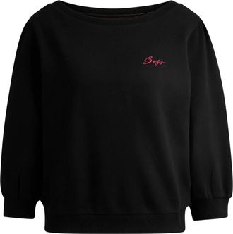 HUGO BOSS Dames, Sweatshirts & Hoodies, Zwart, Maat: XS Katoen