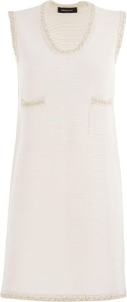 Fabiana Filippi Knitted Mini Dress With Sequin Edging