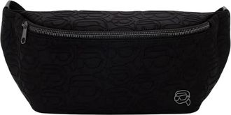 Karl Lagerfeld Ikon Belt Bag - Heren - Heuptassen - Zwart - ONE Size - Leer - Tassen