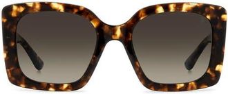 Stuart Weitzman 53mm Gradient Square Sunglasses in Havana at Nordstrom