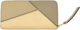 Loewe Pre-owned Long wallet (bi-fold) - Dames - Vintage Accessoires - Beige - ONE Size - Leer - Vintage