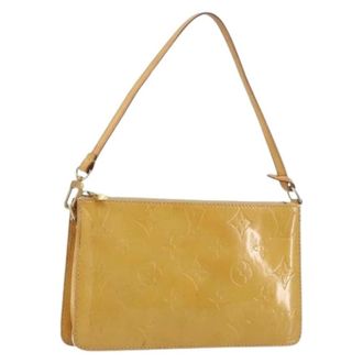 Louis Vuitton Pre-owned Accessory Pouch - Dames - Pre-owned - Beige - Maat: ONE Size Leer
