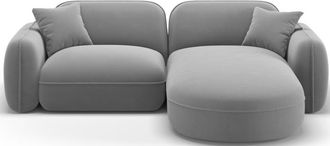 CXL by Christian Lacroix 3-Sitzer Designer Ecksofa Lucien mit Eckteil rechts - Samtbezug Casino