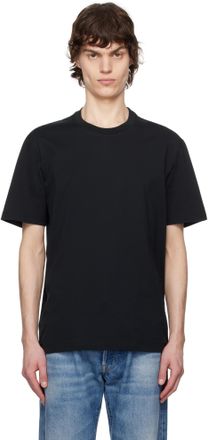 Tシャツ・カットソー Brioni Logo patch t-shirt Brioni logo-patch Cotton T-shirt | Blue | FARFETCH