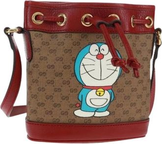Gucci Pre-owned Bucket Bags, female, Beige, Size: ONE SIZE Pre-owned Vintage Bucket Bag