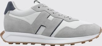 Hogan Sneakers H601 in pelle liscia e scamosciata con suola dentellata