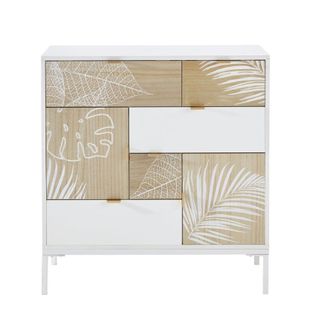 Maisons du monde Cajonera con 2 puertas, 5 cajones