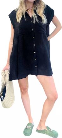 Elan Karen Mini Dress In Black