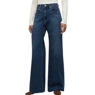 Hudson Womens Jodie Loose Fit Wide Leg With Flap Jean