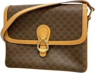Celine Pre-owned Cross Body Bags, female, Brown, Size: ONE SIZE Pre-owned Vintage Shoulder Bag