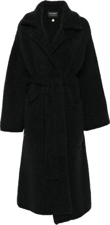 Alanui Ribbed-knit Belted Coat