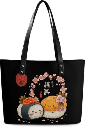 Generic Japanese Sushifood Tote Bags for Women Cute Shoulder Purses Handbags