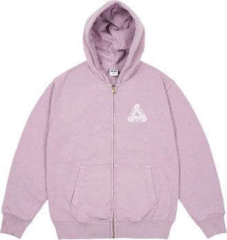 Palace Felpa Pigment Wash Tri-Ferg con cappuccio - Viola