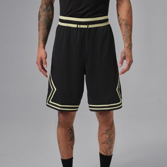 Nike Jordan Mens Jordan Sport Dri-FIT 9 Diamond Shorts in Black | IF5832-010