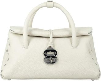Zanellato Dotta Centauro Small - Dames - Handtassen - Wit - ONE Size - Leer - Tassen