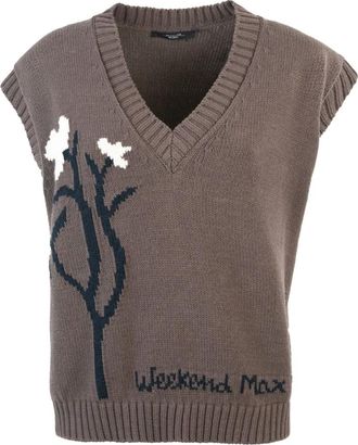 Max Mara Brown Cotton Acrylic Jackets