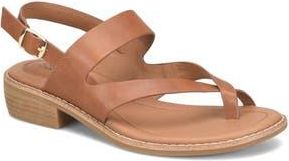 S&ouml;fft Nessie Toe Loop Slingback Sandal in Cognac at Nordstrom Rack, Size 7.5
