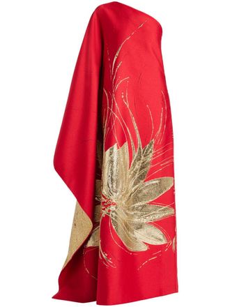 Taller Marmo floral-print gown - women - Silk - 40 - Red