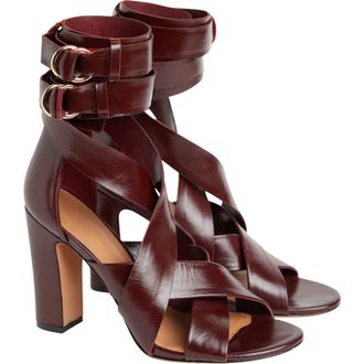 Cynthia Rowley Cece Wrap Heel in Burgundy at Nordstrom, Size 7.5