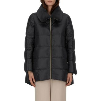 Herno A-Shape Puffer Jacket - Dames - Jassen - Zwart - Maat: S Zijde