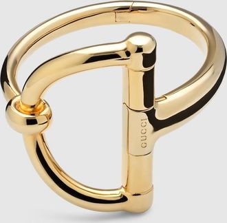 Gucci Half Horsebit Bracelet, Gold-toned metal, Gold-toned metal