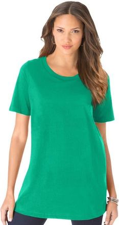 Roaman's Crewneck Tee in Tropical Emerald at Nordstrom, Size Medium