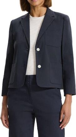 Theory Good Shrunken Linen Blend Blazer in Concord at Nordstrom Rack, Size 2