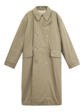 Our Legacy double-breasted belted coat - men - Cotton - 44 - Green