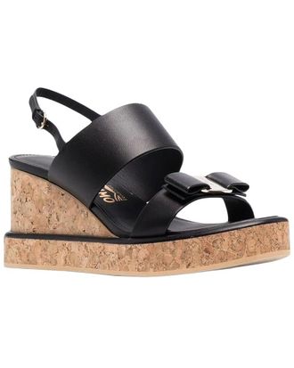 Ferragamo 55Mm Gancini Leather Buckle Sandal