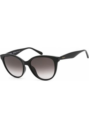 Ferragamo Womens SF1073S 54 001 Fashion Sunglasses - Black - One Size