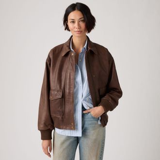 Levi's Kennedy Dad Jacket - Womens - XS - Brown