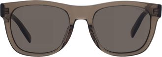 Bulgari Tubogas Brown with Light Mirror Square Mens Sunglasses BV40063I 48E 53