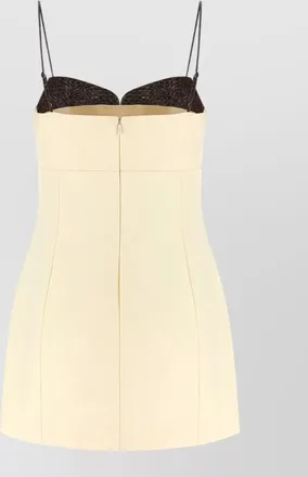 Entire studios cotton panelled mini dress