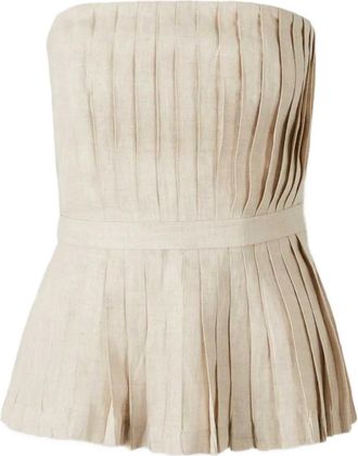 Andres Otalora Top plissettato - Toni neutri