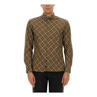 Burberry Camicia Vintage Check con Logo Ricamato - - Shirts - Uomo - Multicolore - S