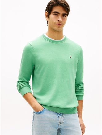 Tommy Hilfiger Mens Classic Crewneck Sweater - Green - XXXL