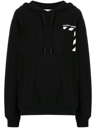 Off-white Felpa con stampa - Nero