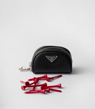 Prada Saffiano leather golf tee case