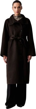 Marc O'Polo Cappotto monopetto con cintura - - Coats - Donna - Marrone - L