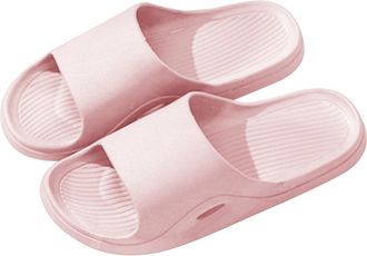 Generic Bathing Slippers Womens Wide Feet Women Men Bathing Shoes Open Toe Bathing Slippers Casual Mules Padded Silent Beach Shoes Non-Slip Bath Mules Comfort