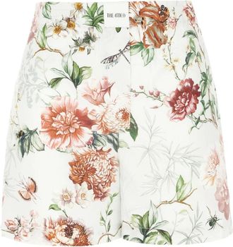 The Attico Bloemenprint Shorts - Dames - Korte Broeken - Veelkleurig - S - Katoen - Korte Broeken