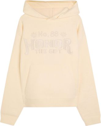 Honor The Gift Hooded Knit Jumper - Cream - XL